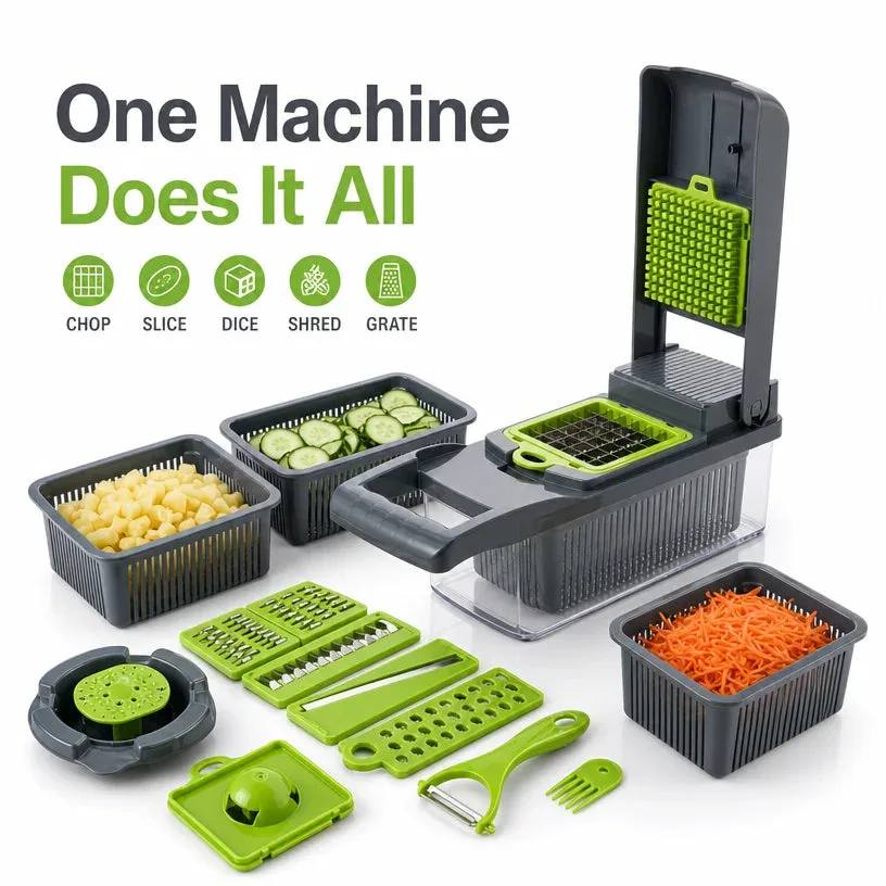 16-in-1 Multi-Blade Vegetable Chopper