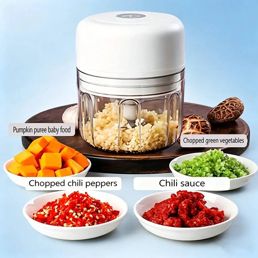 Mini Cordless Electric Garlic Chopper 250ml