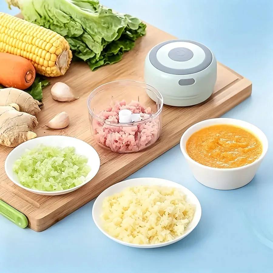 Mini Cordless Electric Garlic Chopper 250ml