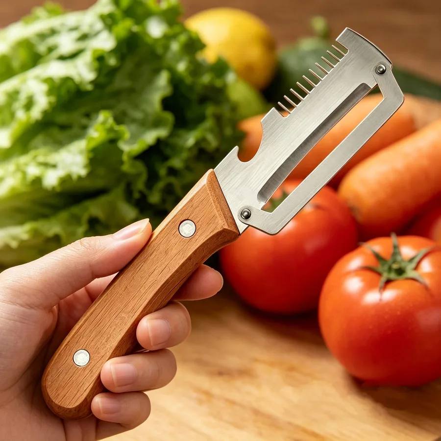 3-in-1 Stainless Steel Peeler Slicer