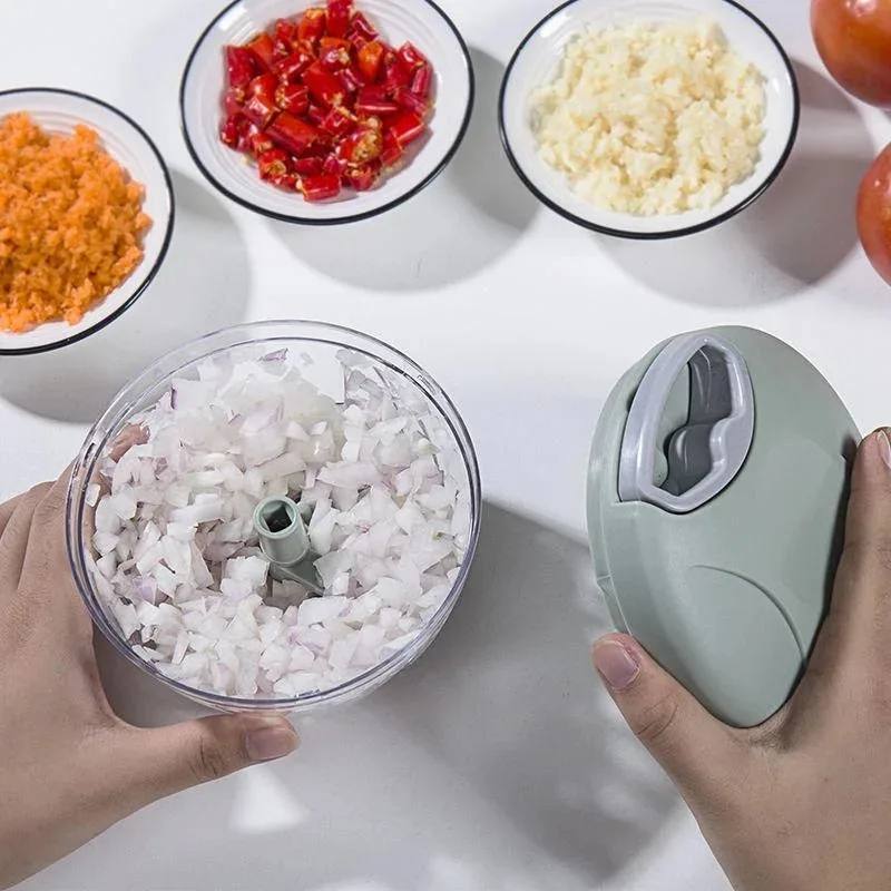 Manual Rotary Garlic & Veggie Chopper