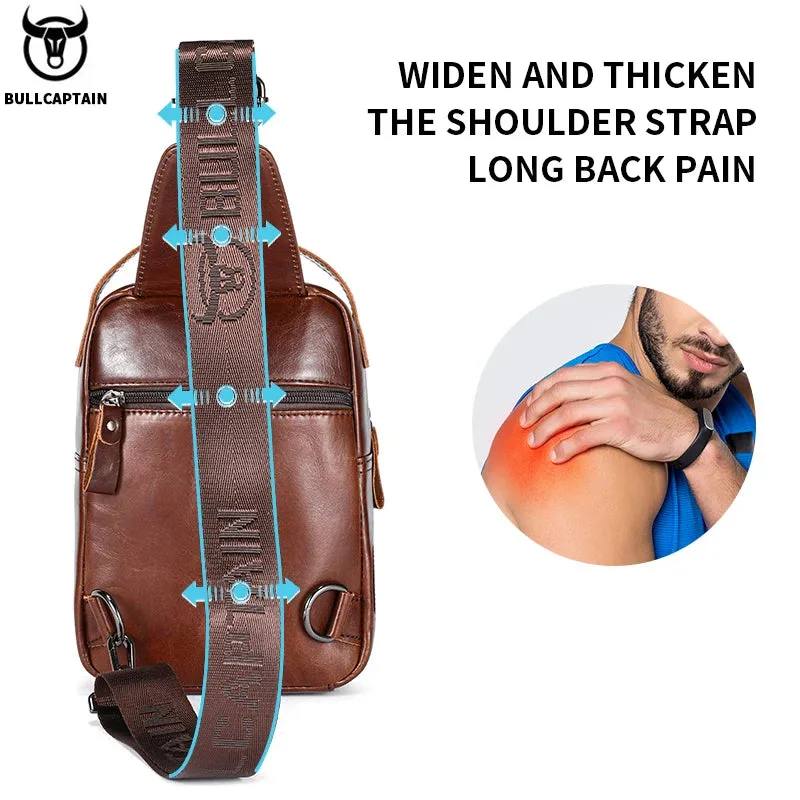 Men’s Genuine Leather Chest Bag