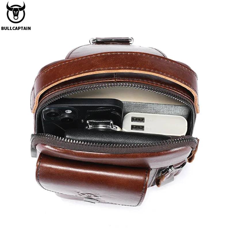 Men’s Genuine Leather Chest Bag
