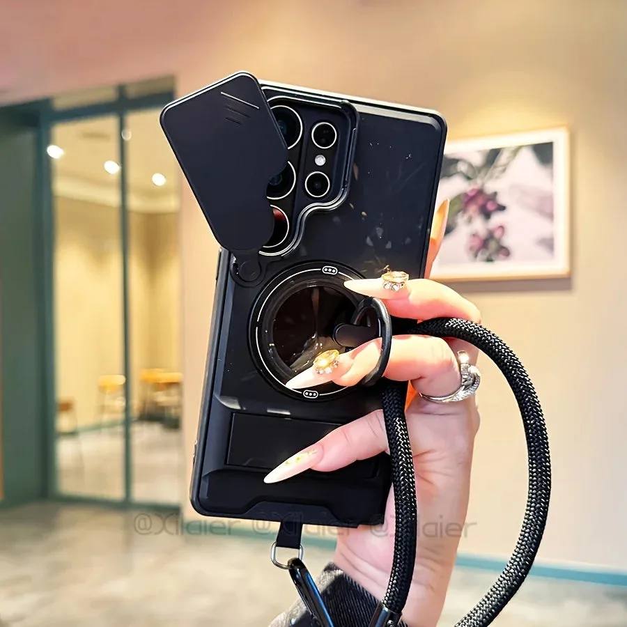 Galaxy Multi-Function Phone Case with Stand & Lanyard