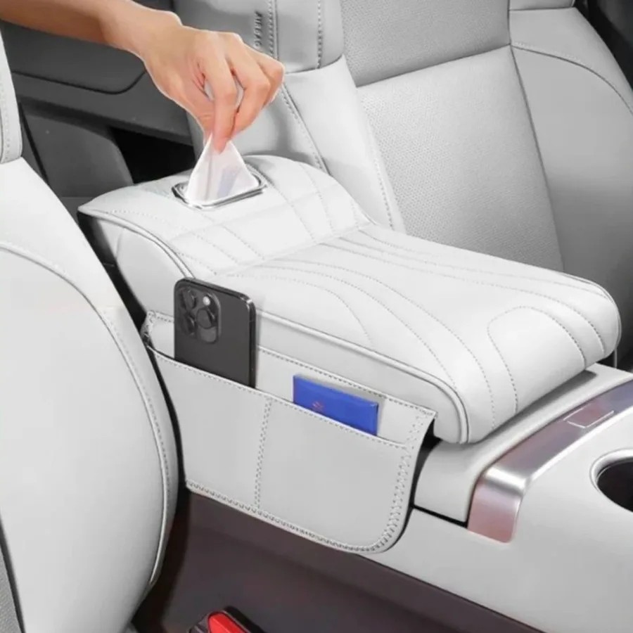 Memory Foam Car Armrest Cushion with Pocket Memory Foam Car Armrest Cushion with Pocket