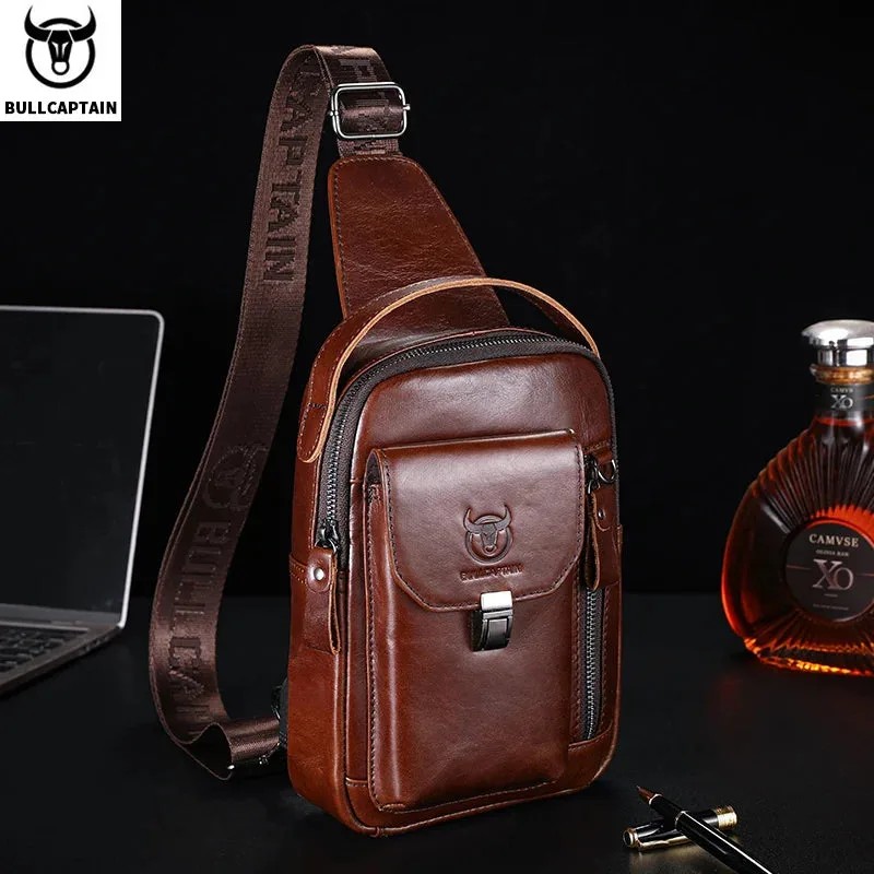 Men’s Genuine Leather Chest Bag Men’s Genuine Leather Chest Bag