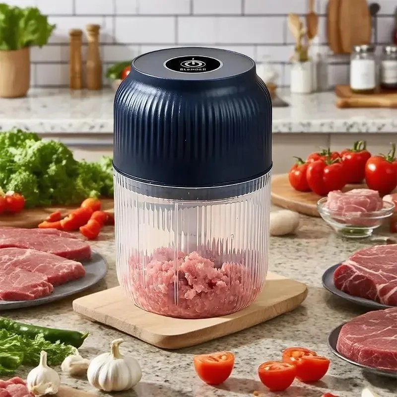 Electric Garlic Chopper & Veggie Masher 300ml Electric Garlic Chopper & Veggie Masher 300ml