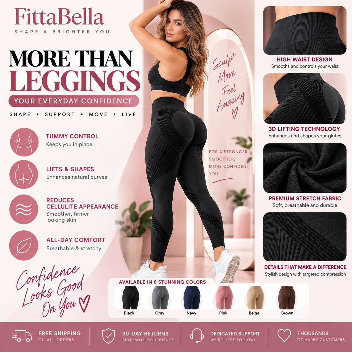 🔥 3D Sculpting Leggings + 2 Surprise Gifts | Limited-Time Offer