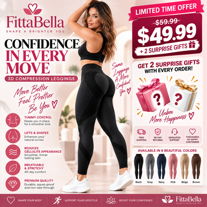 🔥 3D Sculpting Leggings + 2 Surprise Gifts | Limited-Time Offer
